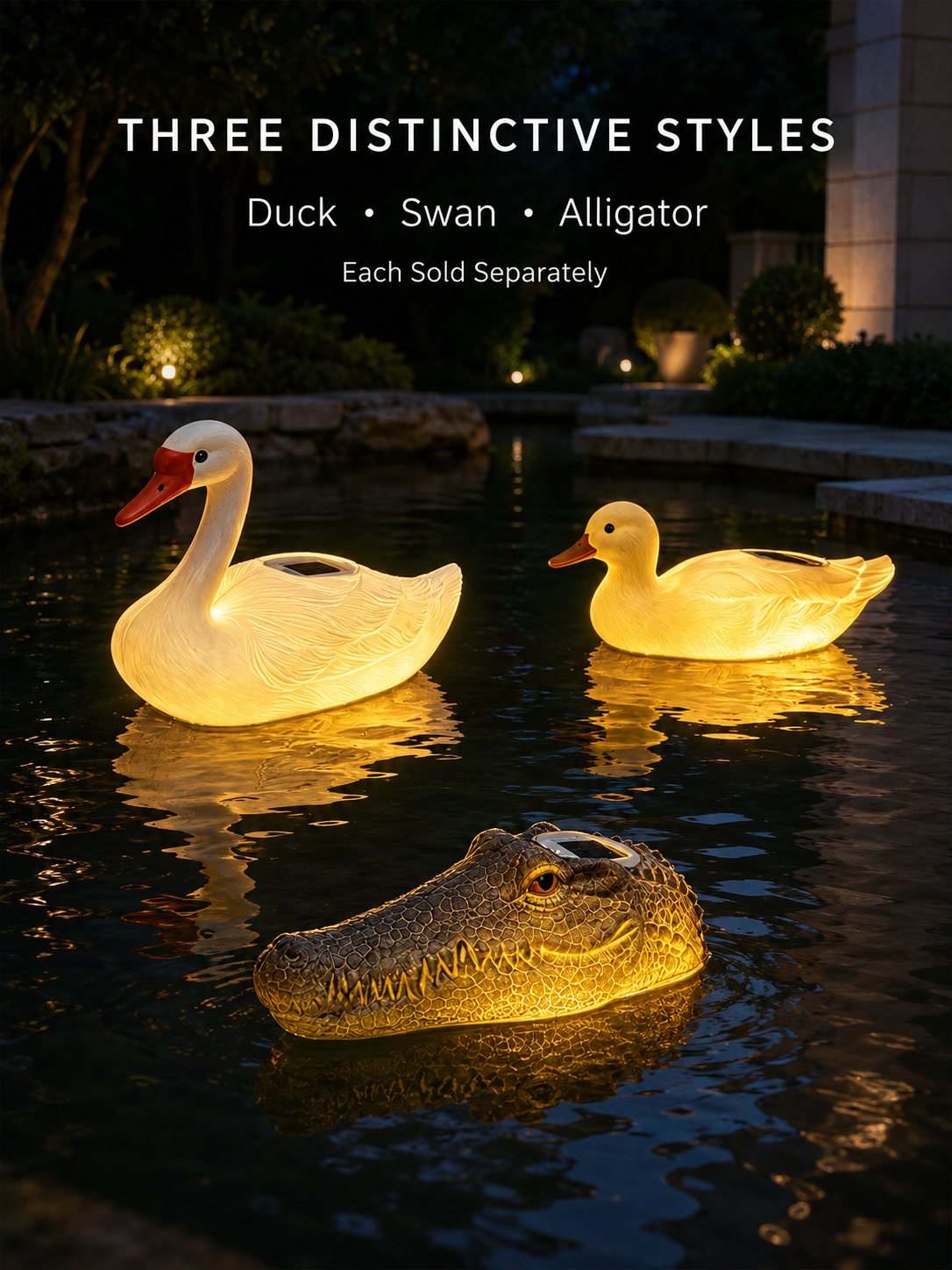 Floating Solar Pond Animal Light-HandPrint