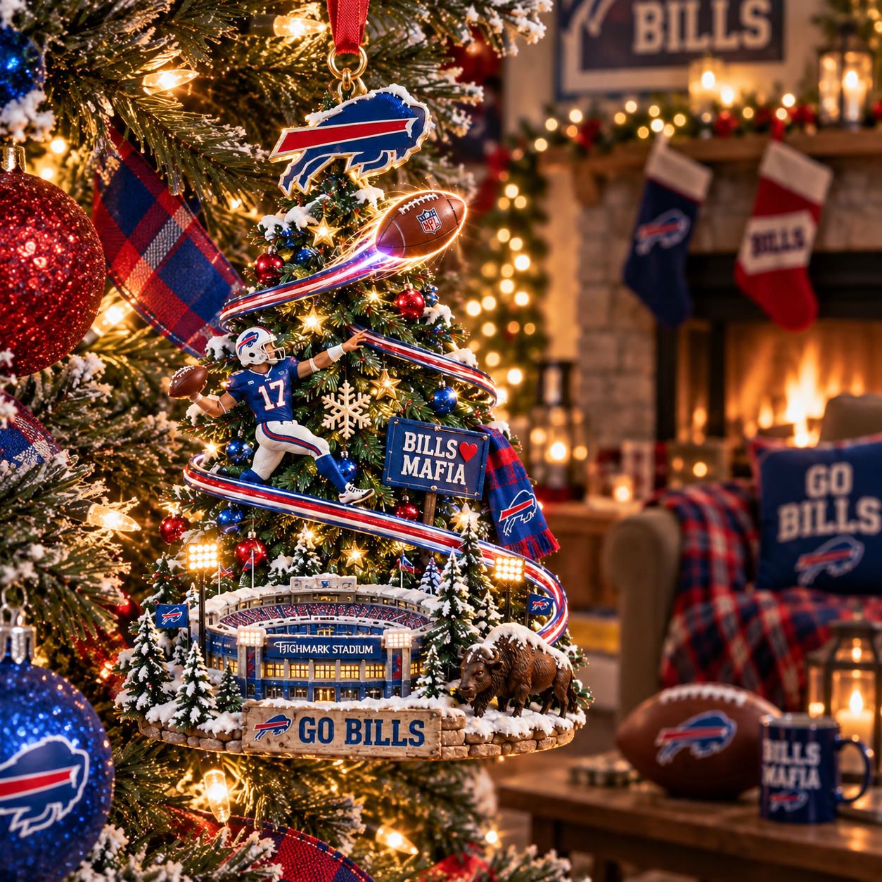 Buffalo Where Belief Never Fades Christmas Ornament