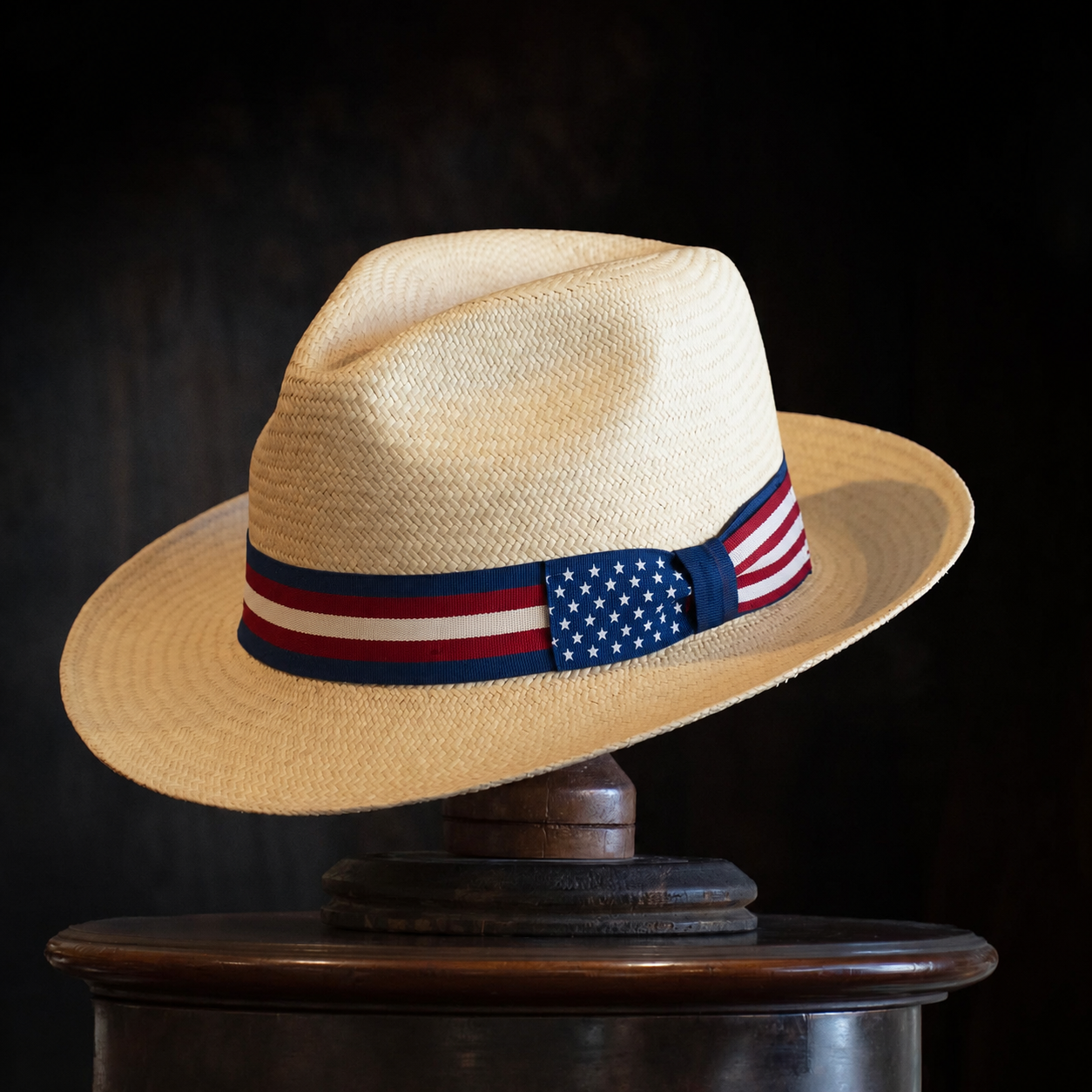 The Stars & Stripes Panama Hat-HandPrint