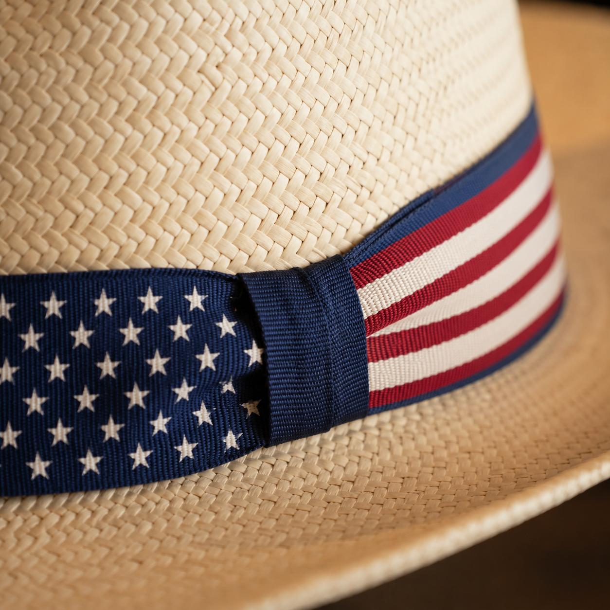 The Stars & Stripes Panama Hat-HandPrint