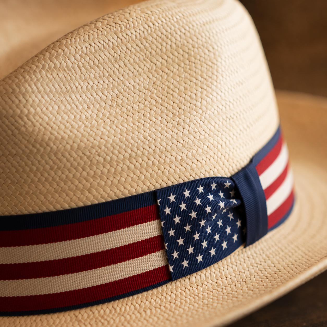 The Stars & Stripes Panama Hat-HandPrint