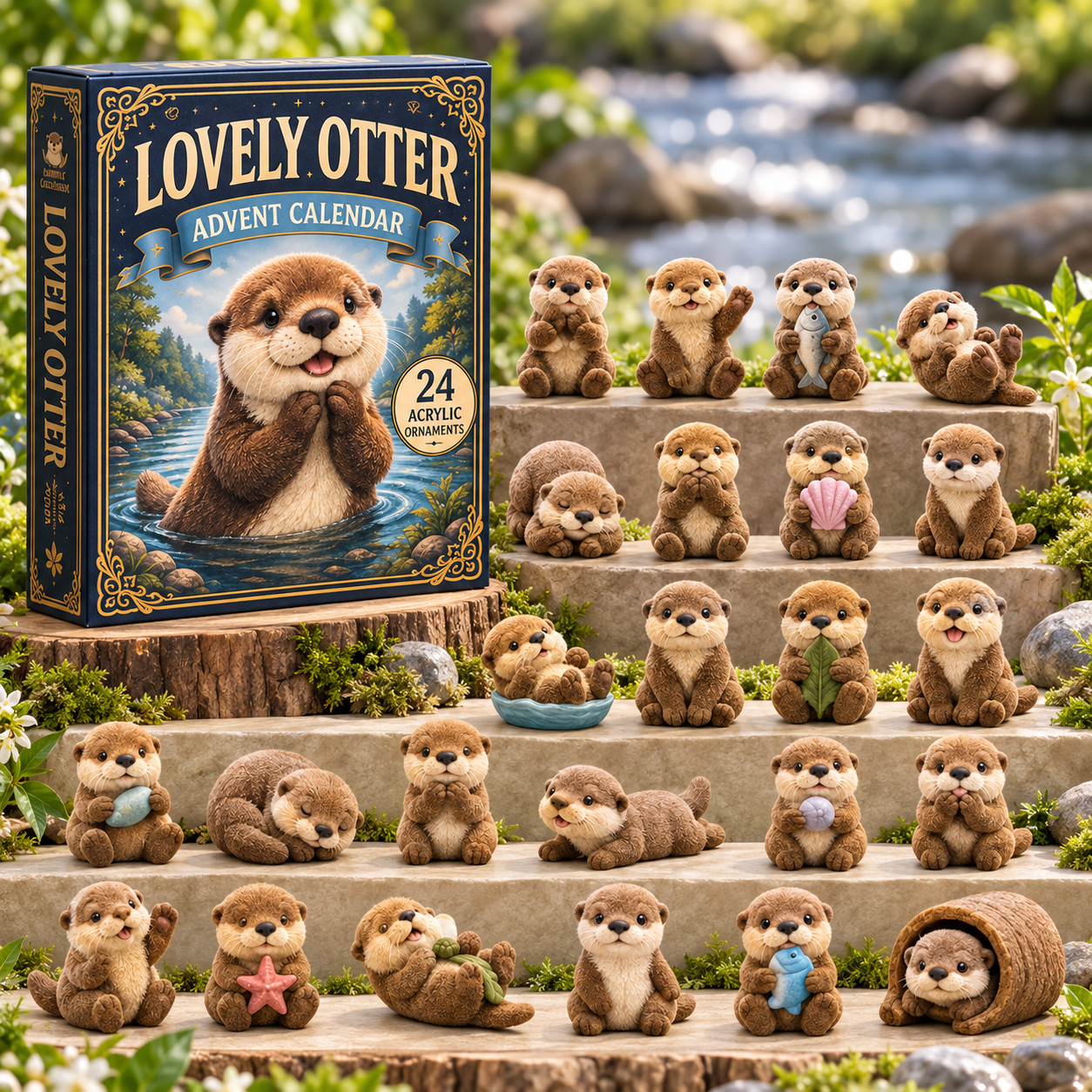 24 Days of Otter Christmas Advent Calendar 2026 – 24 Collectible Otter Surprises-HandPrint