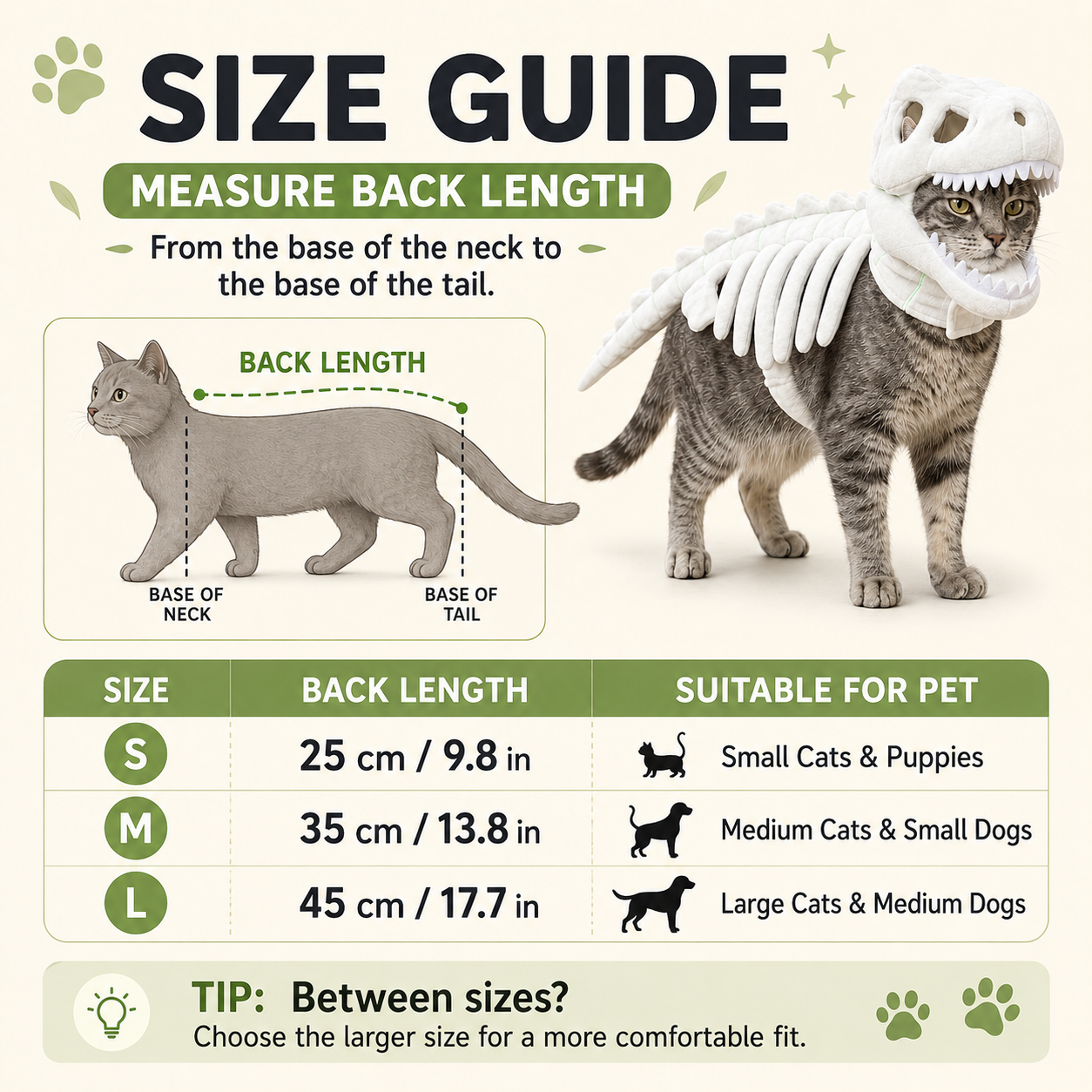 ✨Dinosaur skeleton pet clothing-HandPrint