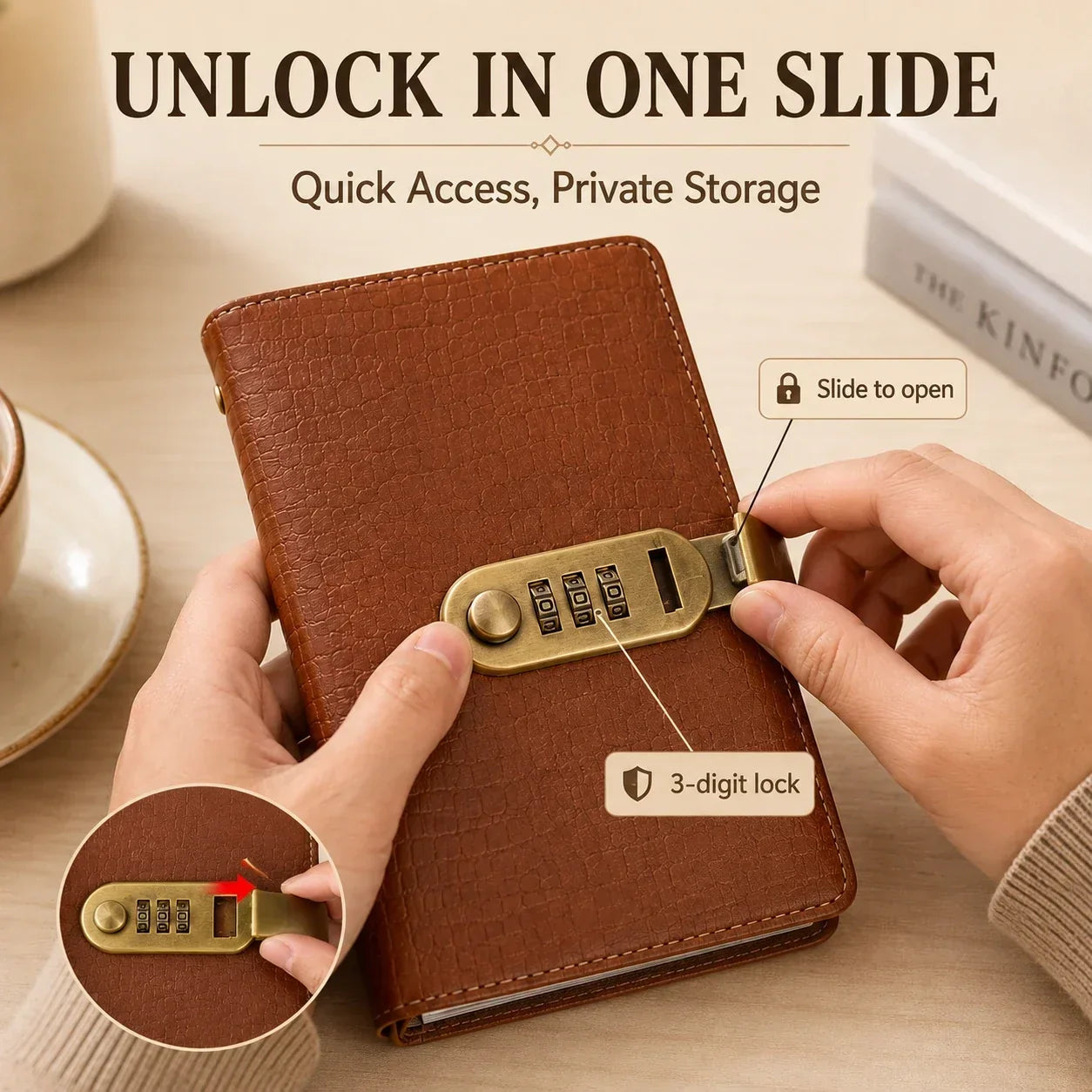 Locking Banknote Collection Booklet | Holds 100 Bills-HandPrint