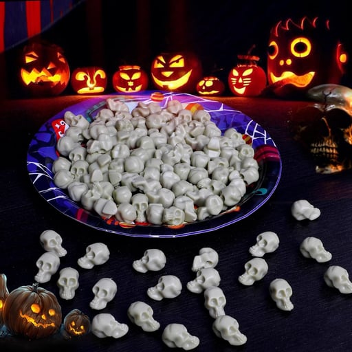 Halloween Mini Skeleton Head Props Decor-HandPrint
