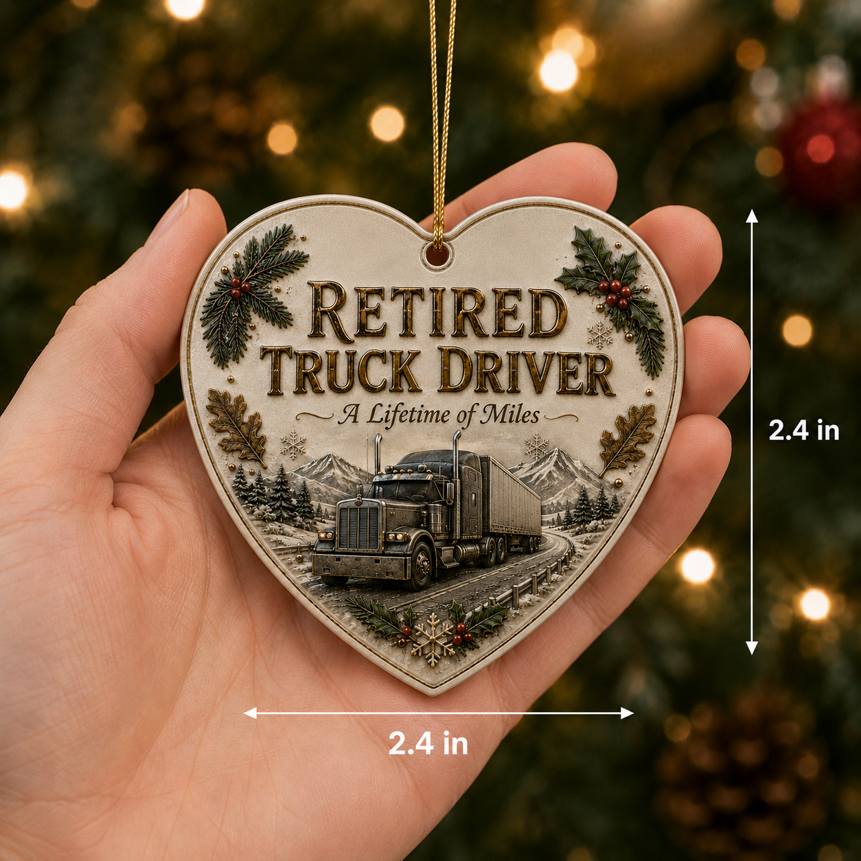 🎄 Retired Men’s Careers x Christmas Ornament-HandPrint