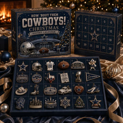Cowboys Advent Calendar – 24 Cowboys Collectible Ornaments-HandPrint