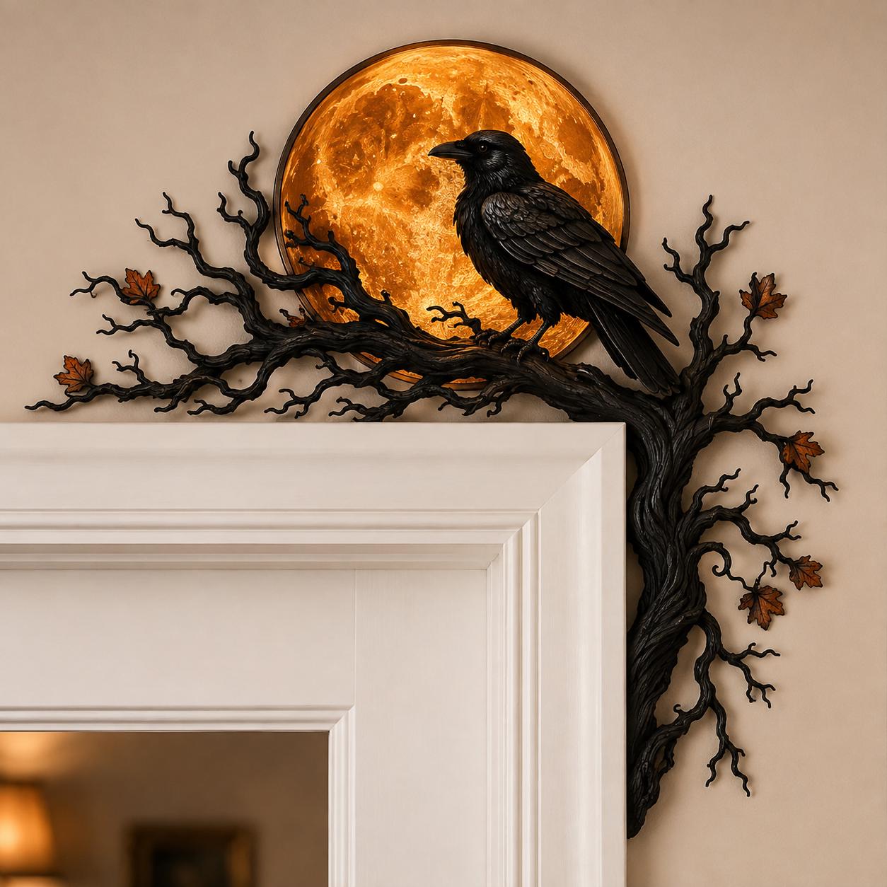 Raven Moon Halloween Corner Decor-HandPrint