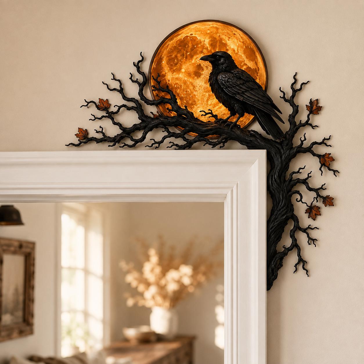 Raven Moon Halloween Corner Decor-HandPrint
