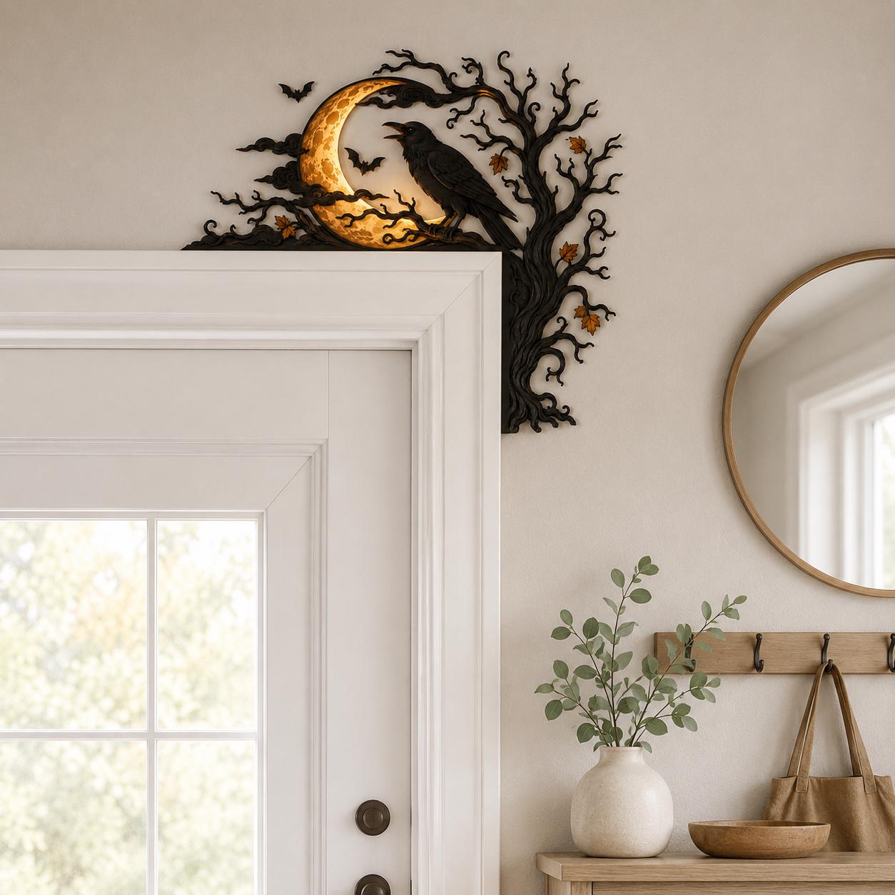 Raven Moon Halloween Corner Decor-HandPrint