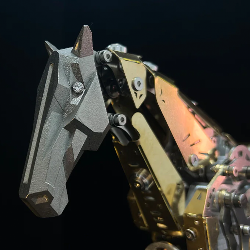 Mechanical Galloping Horse – 3D Metal Puzzle Model-HandPrint