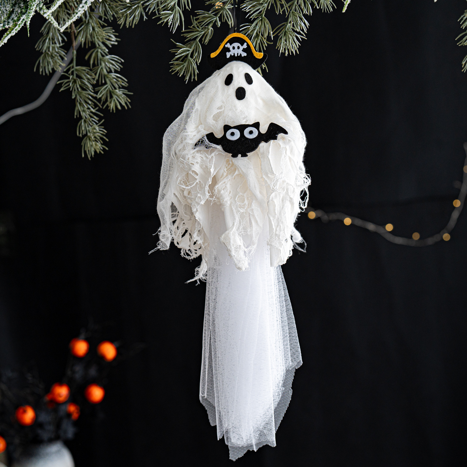 Spooky Halloween ghost witch pirate hanging decoration-HandPrint