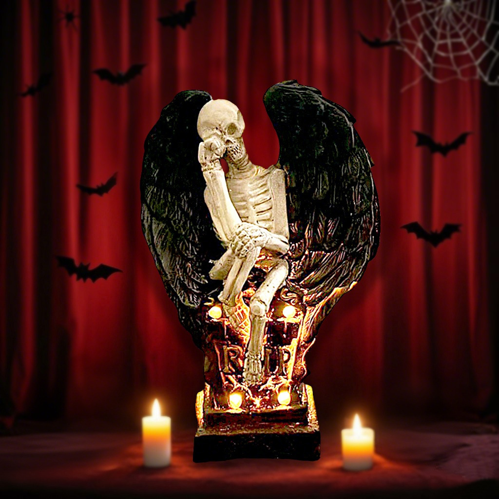 Halloween horror decorations with LED lights-HandPrint