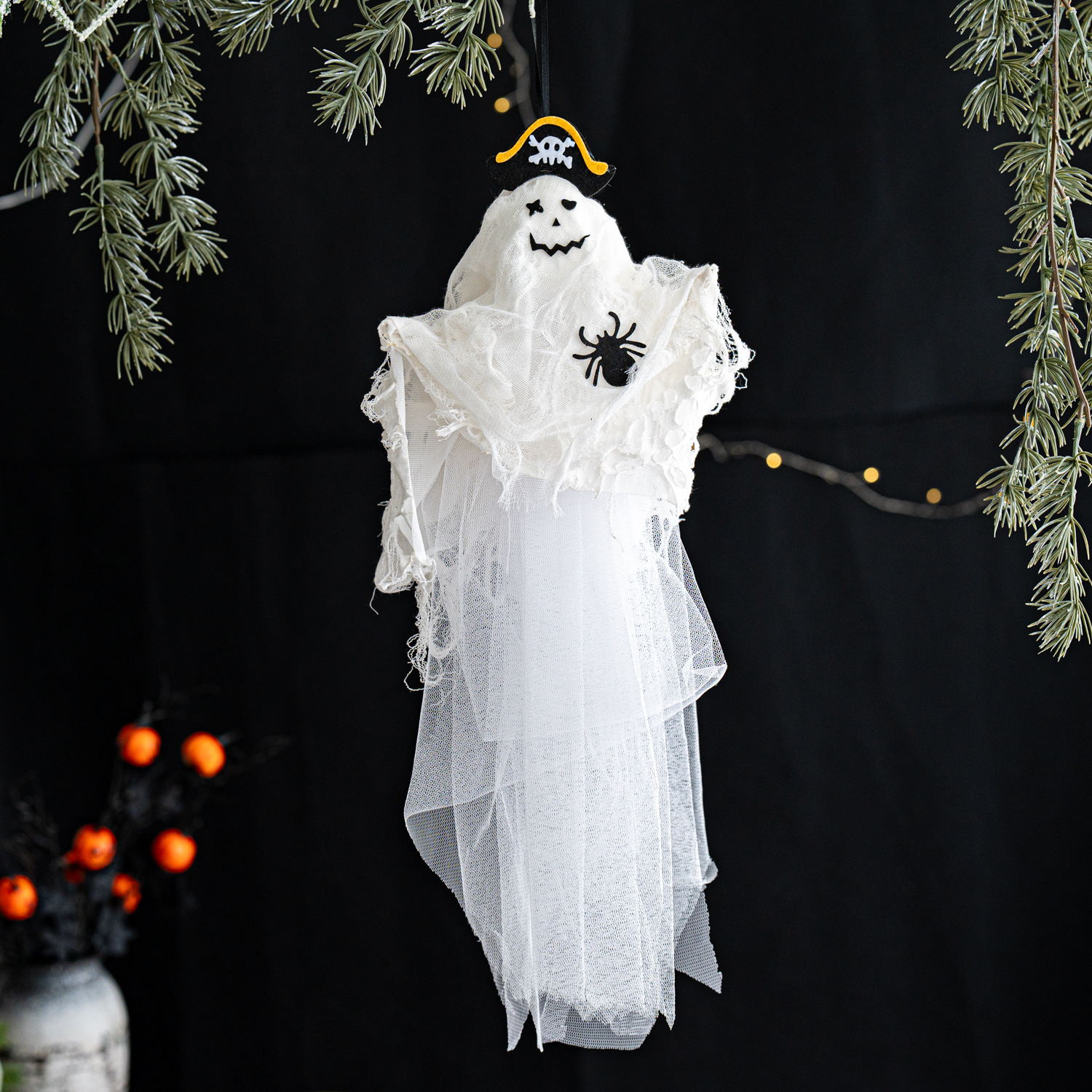 Spooky Halloween ghost witch pirate hanging decoration-HandPrint
