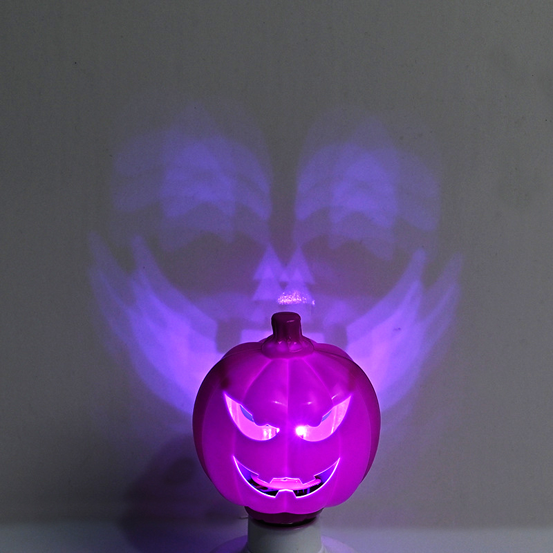 Halloween dynamic projection pumpkin bulb 2 pack-HandPrint