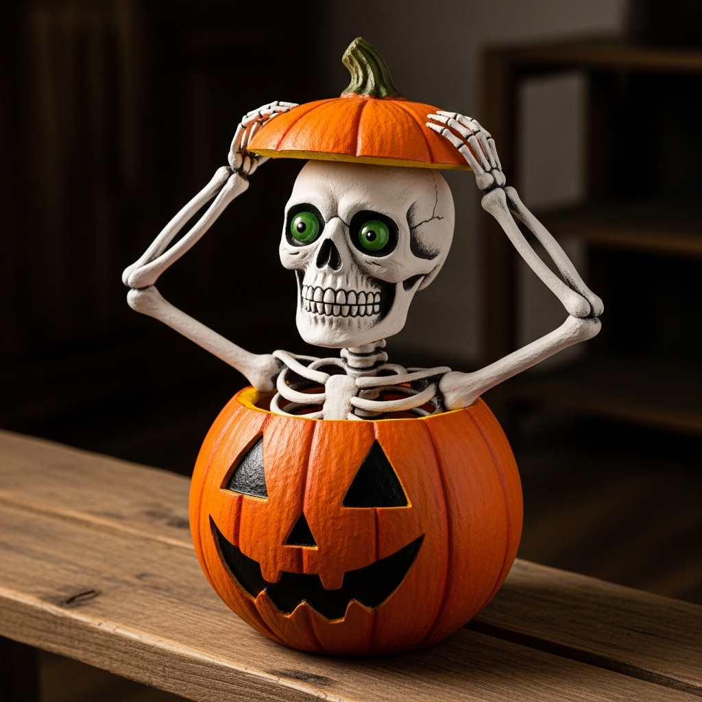 Halloween pumpkin decorations-HandPrint