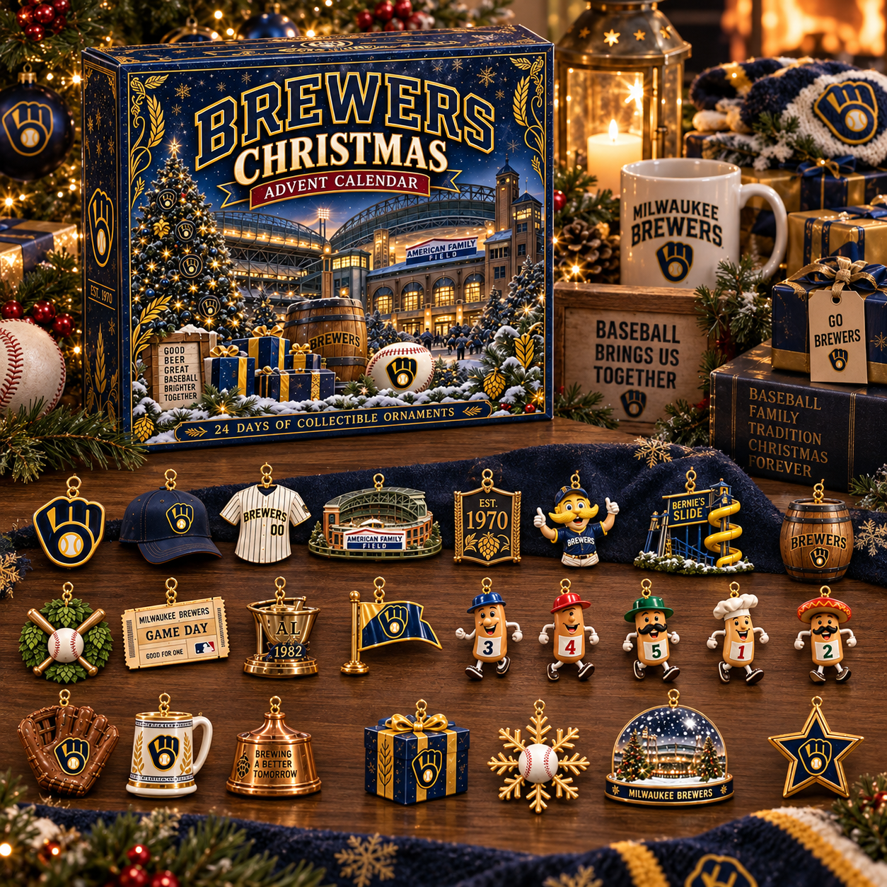 🎄 Brew Crew! Baseball Christmas Advent Calendar