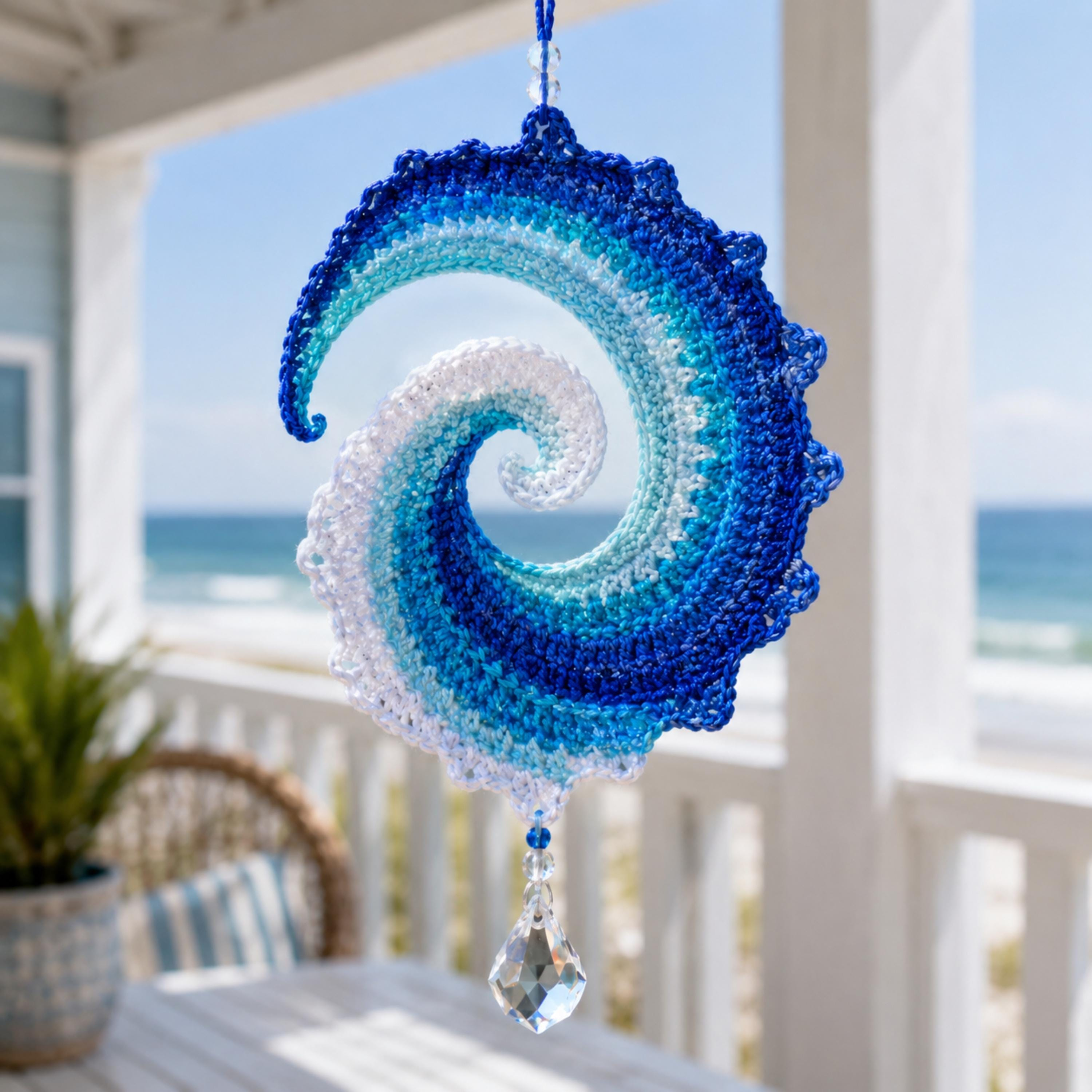 Ocean Wave Crochet Wind Spinner Diy Kit-HandPrint