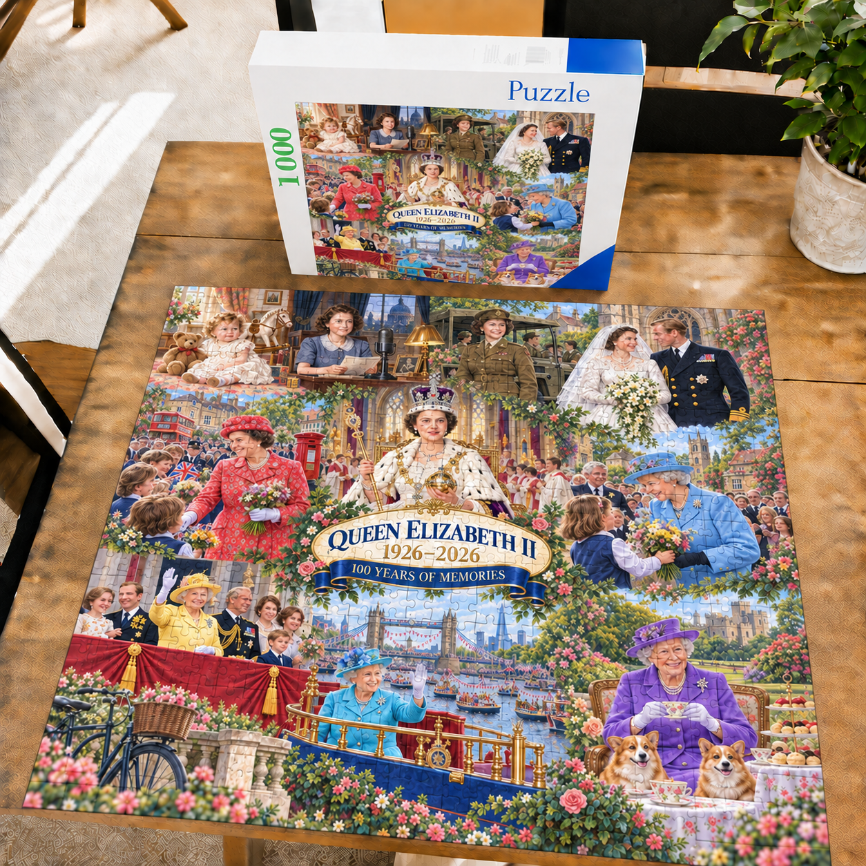 Britain Through the Years:  1926-2026 – A Century of Memories: 1000 Pieces of a Puzzle-HandPrint