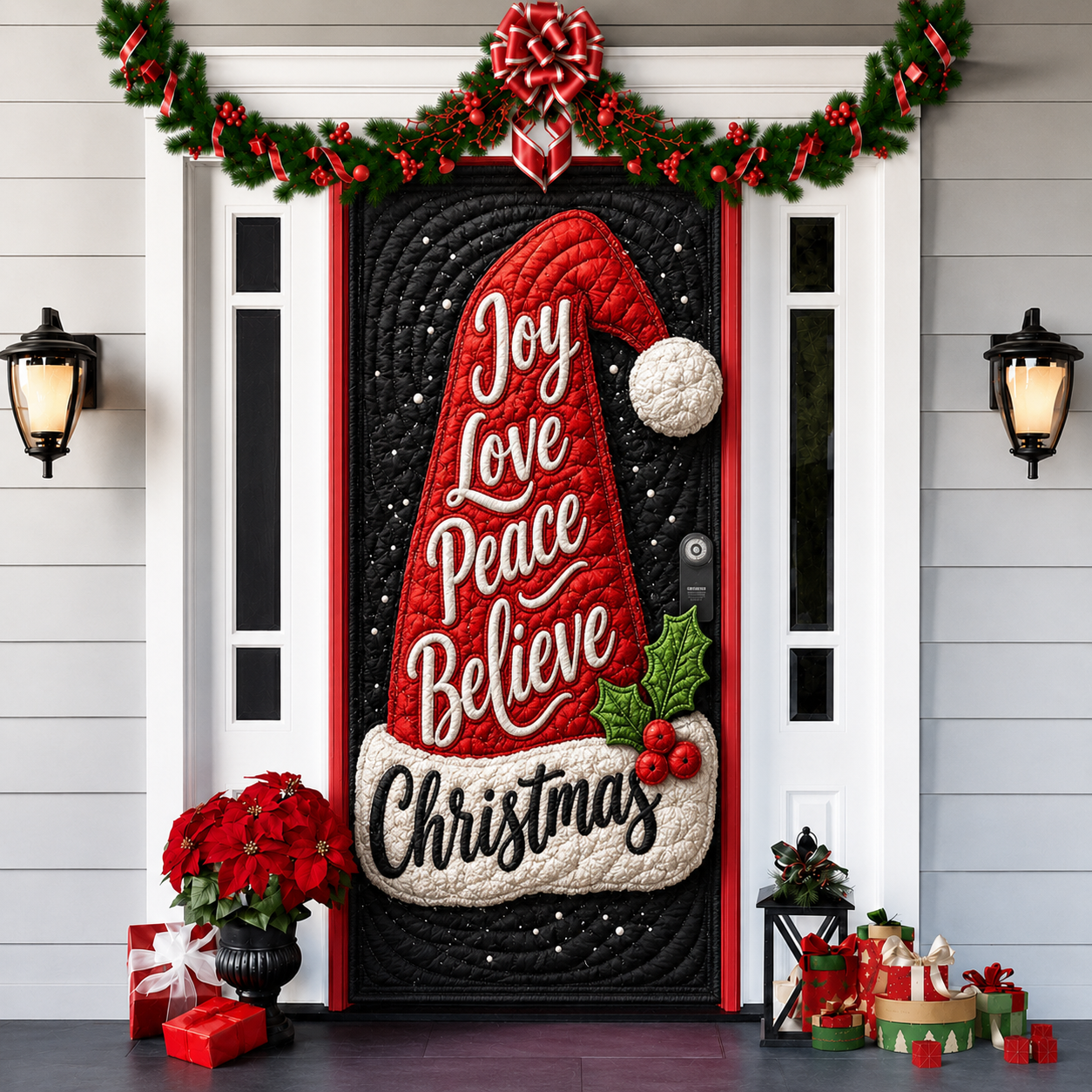 Last day 50% OFF🌟2026 3D Christmas front door decoration-HandPrint