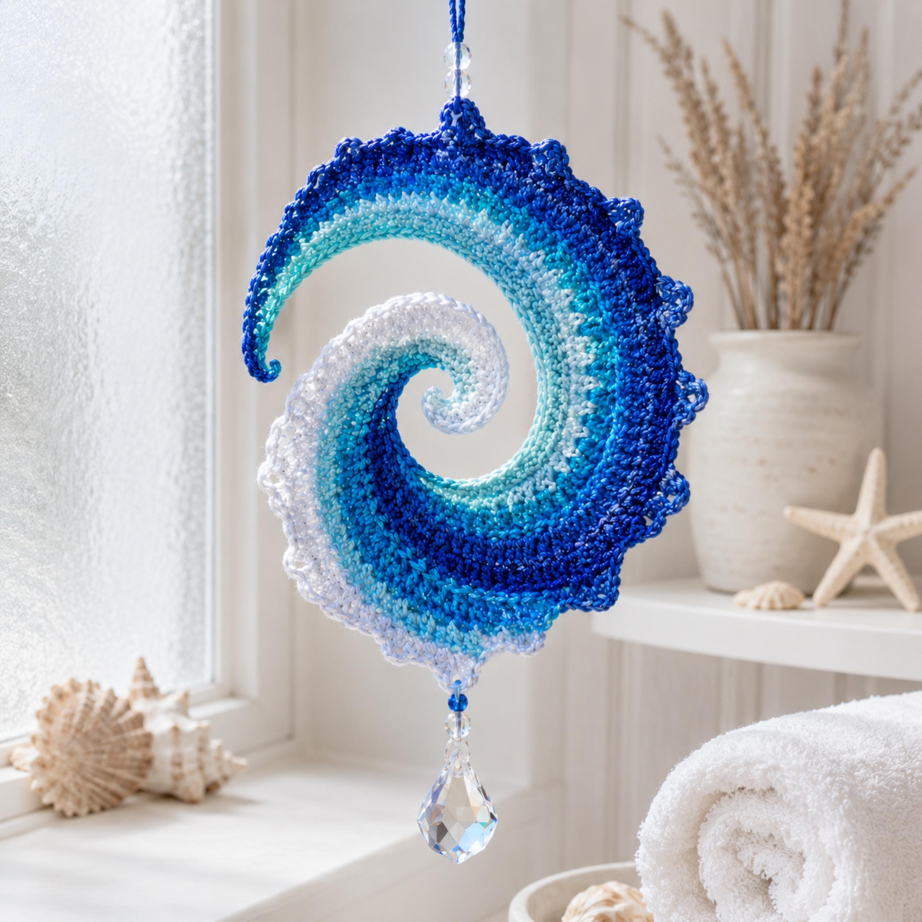 Ocean Wave Crochet Wind Spinner Diy Kit-HandPrint