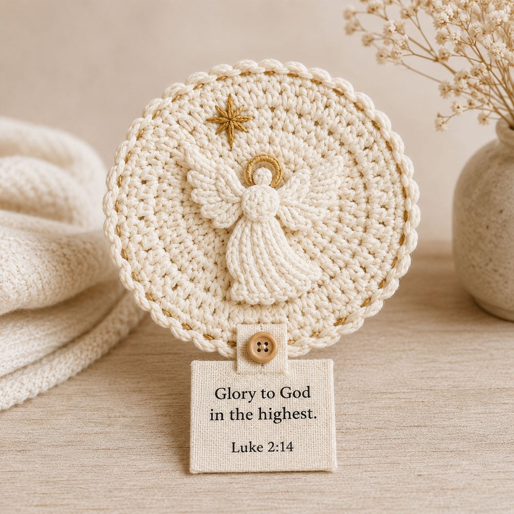 🔥LAST DAY 49% OFF - 🧶Nativity Crochet Coaster DIY Kit-HandPrint