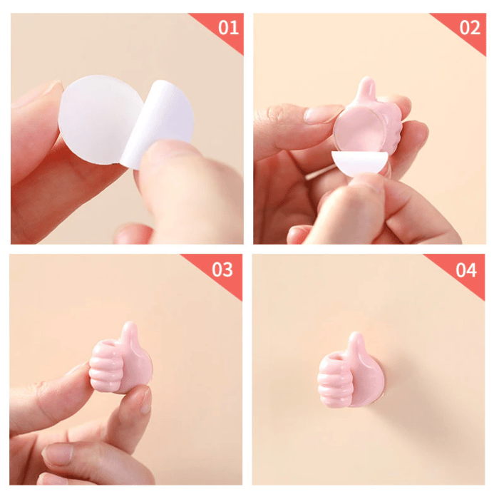 (🌲Early Christmas Sale - 49% OFF) Creative Thumbs Up Shape Wall Hook-HandPrint