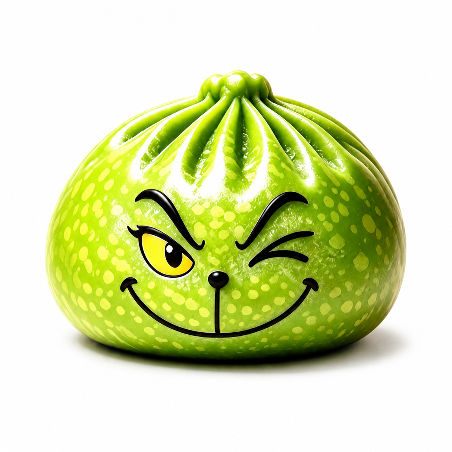 Funny Green Dumpling Squishy Toy – Slow Rising Squeeze Toy, Unique Christmas Gift-HandPrint