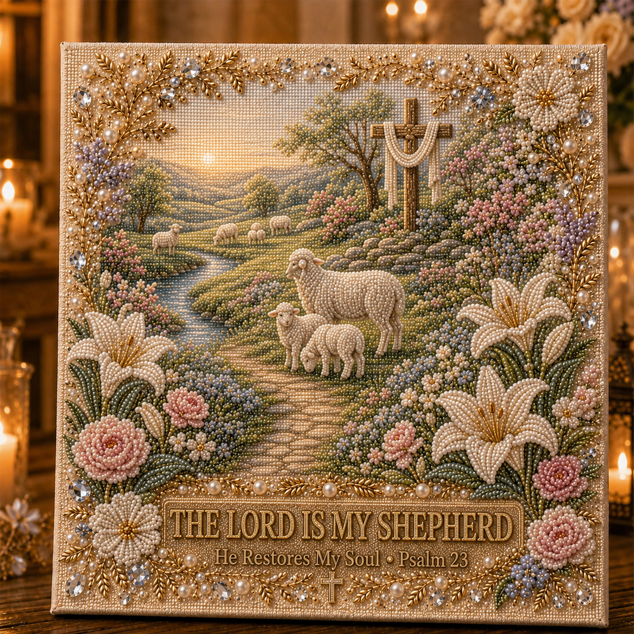 ✝️ Faith & Grace Pearl Art Kit-HandPrint