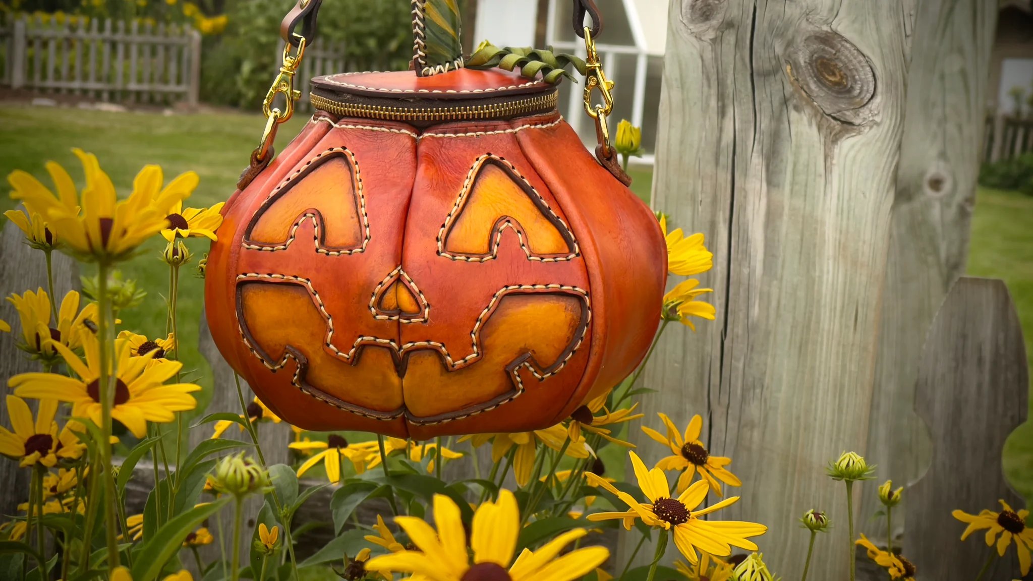 🔥Last Day 49% OFF - The Great Purely handmade leather Pumpkin Bag(✨Same as in the video)-HandPrint