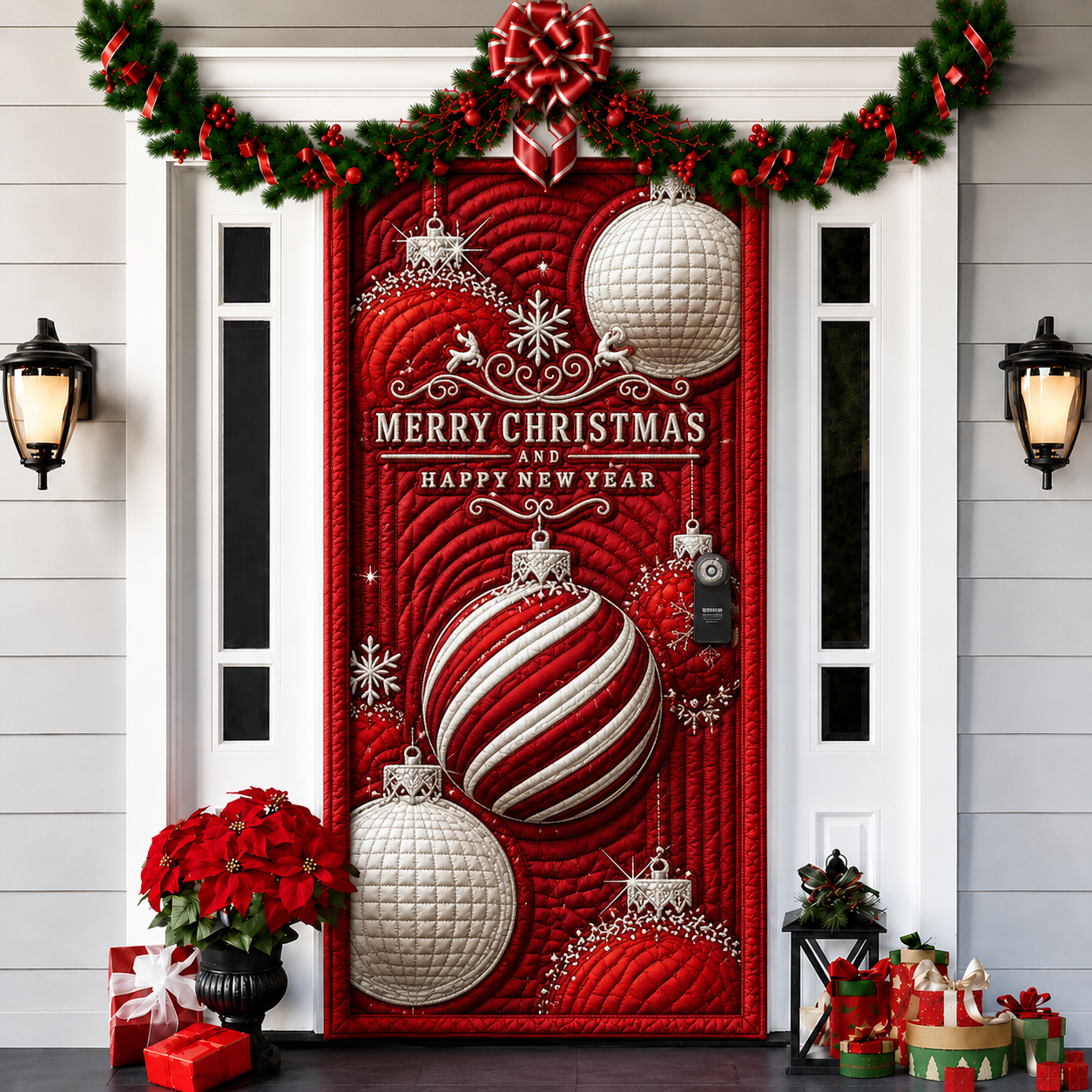 Last day 50% OFF🌟2026 3D Christmas front door decoration-HandPrint