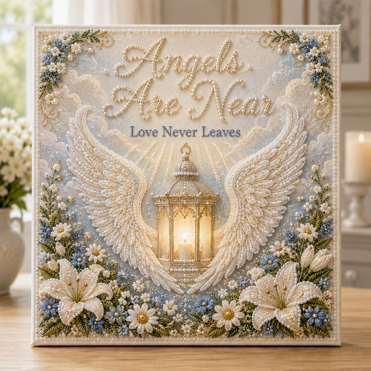 🕊️ Heaven & Remembrance Pearl Art Kit Collection-HandPrint