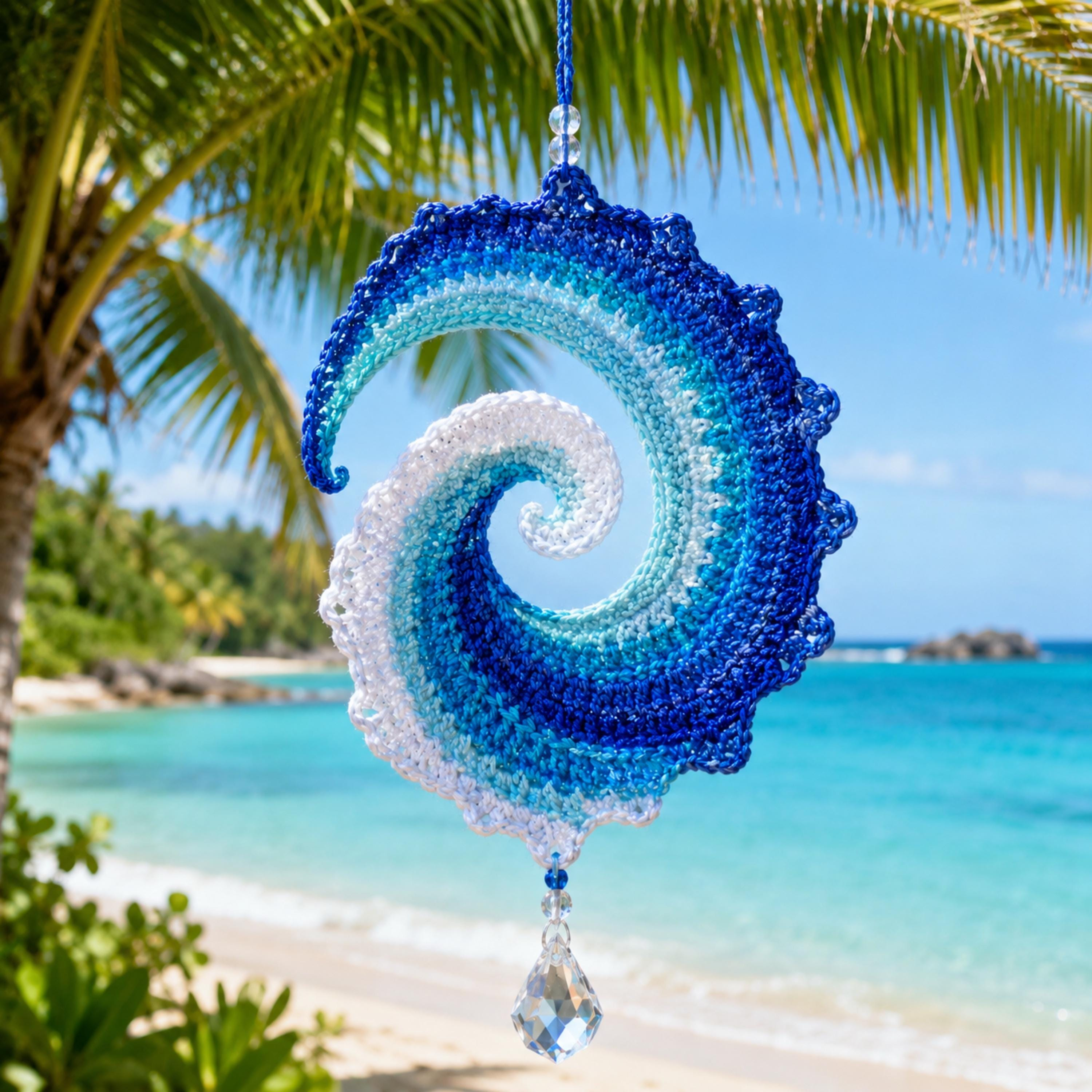 Ocean Wave Crochet Wind Spinner Diy Kit-HandPrint