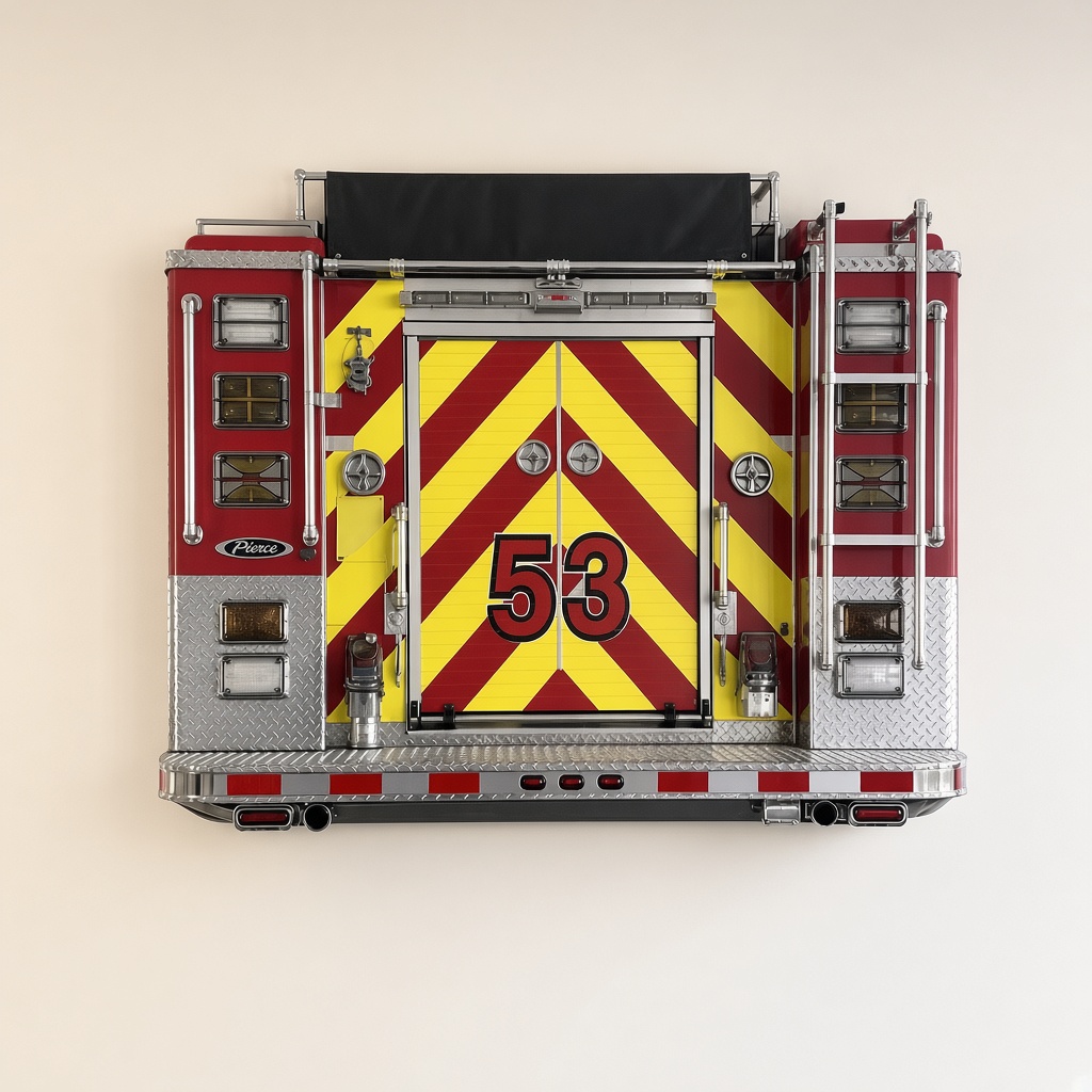 🚒 Fire Truck Tail Wall Light-HandPrint