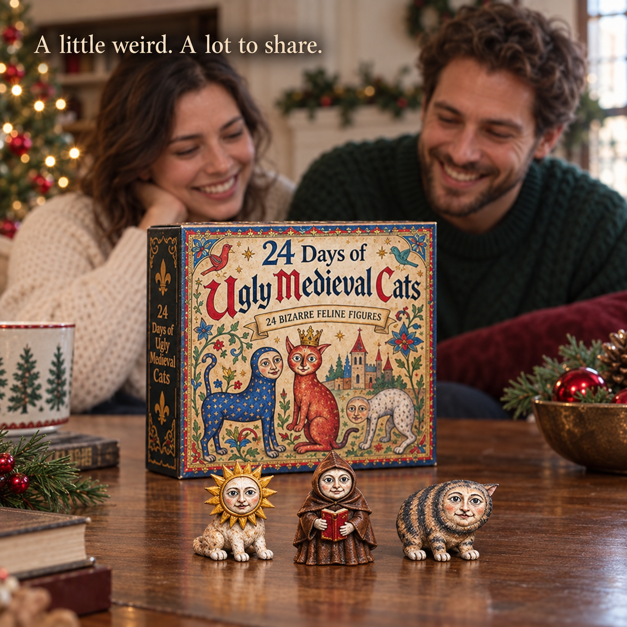 🐈🏰 24 Days of Ugly Medieval Cats – Hilariously Weird Cat Advent Calendar 2026-HandPrint