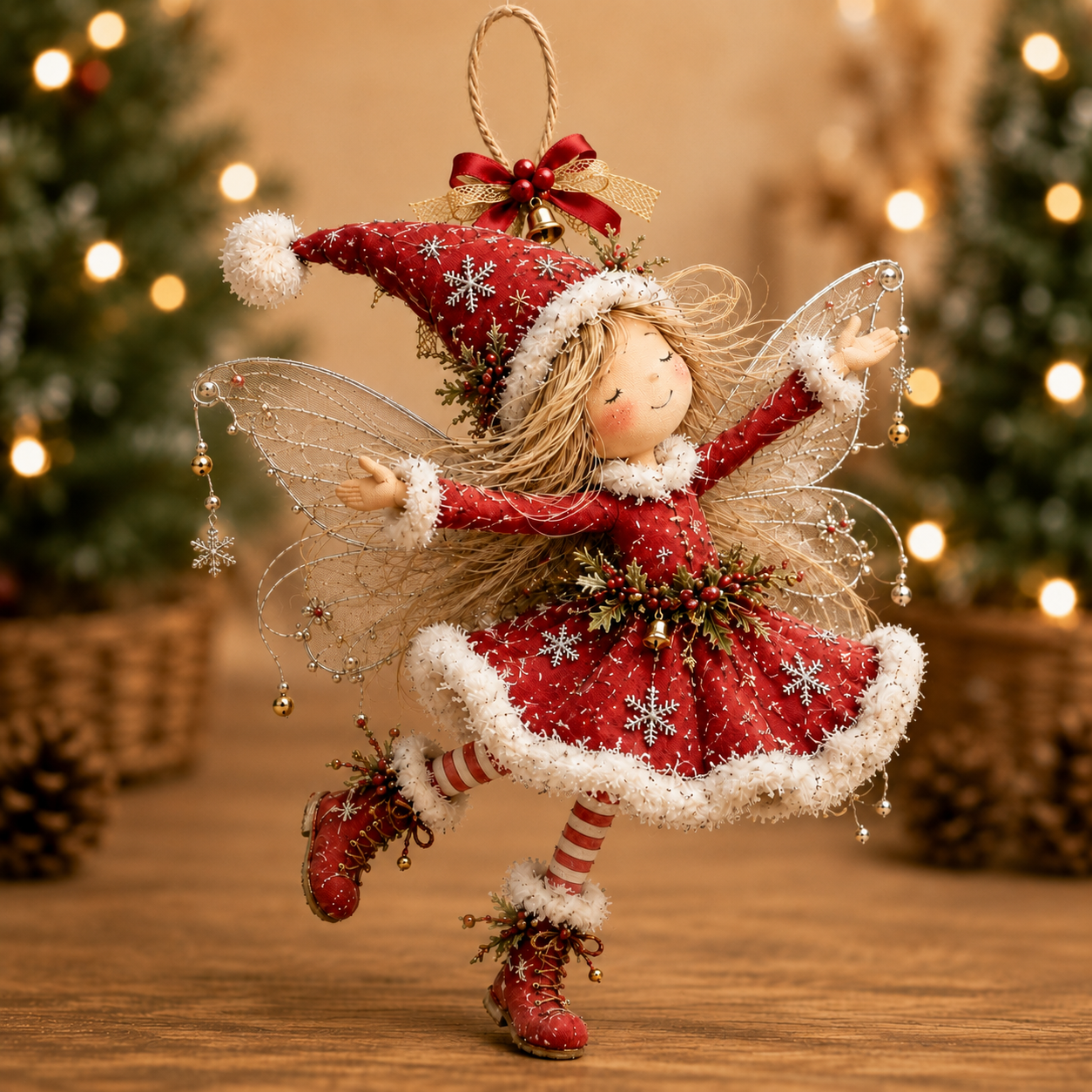 Enchanted Christmas Fairy Ornament Collection-HandPrint