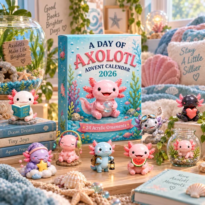 🎄CHRISTMAS KICKOFF 50% OFF - A Day Of Axolotl Advent Calendar 2026-HandPrint