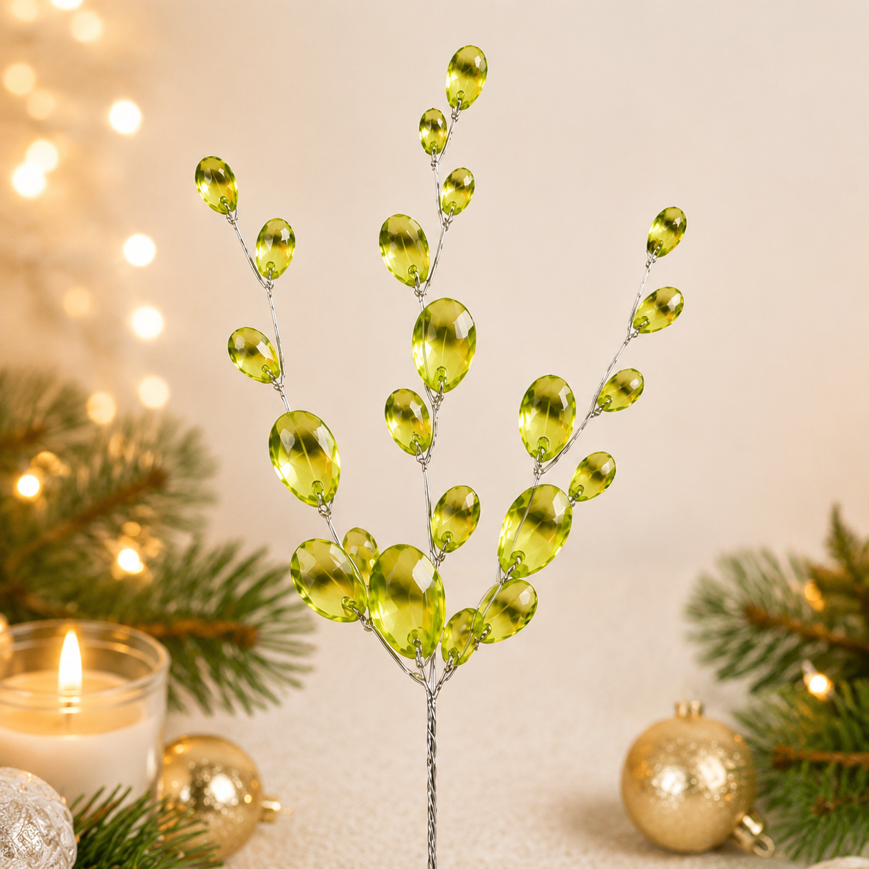 🎄 Sparkling Crystal Branch Christmas Tree Ornament-HandPrint