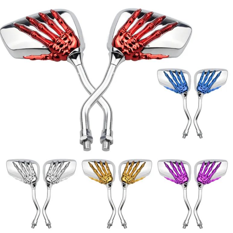 Pairs of Distinctive Skull Hand Rearview Side Mirror-HandPrint