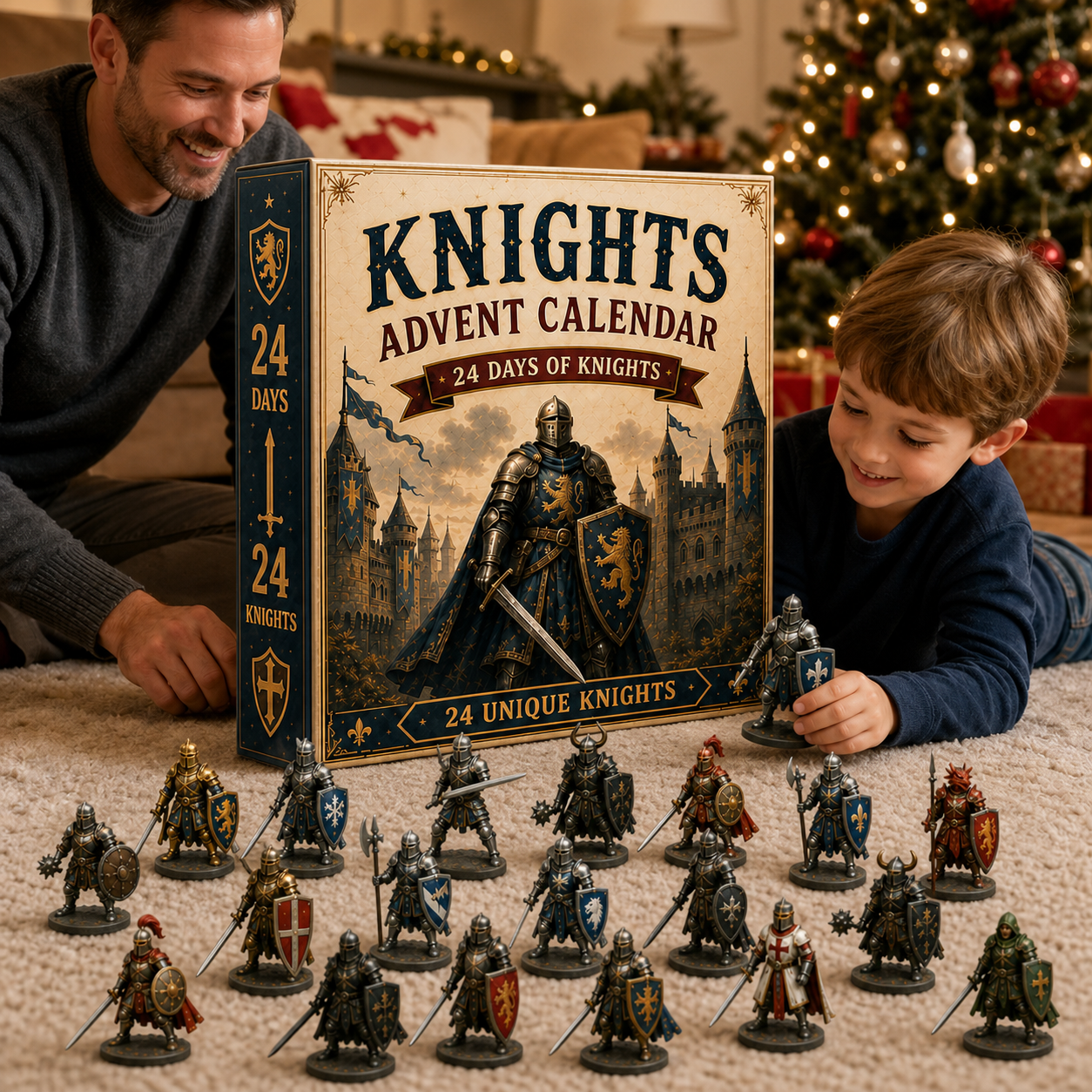 ⏳ Last Day 49% OFF – ⚔️🏰 Knights Advent Calendar 2026 | 24 Days of Knights with 24 Unique Medieval Warrior Figurines & Fantasy Collectibles 🎄🛡️-HandPrint