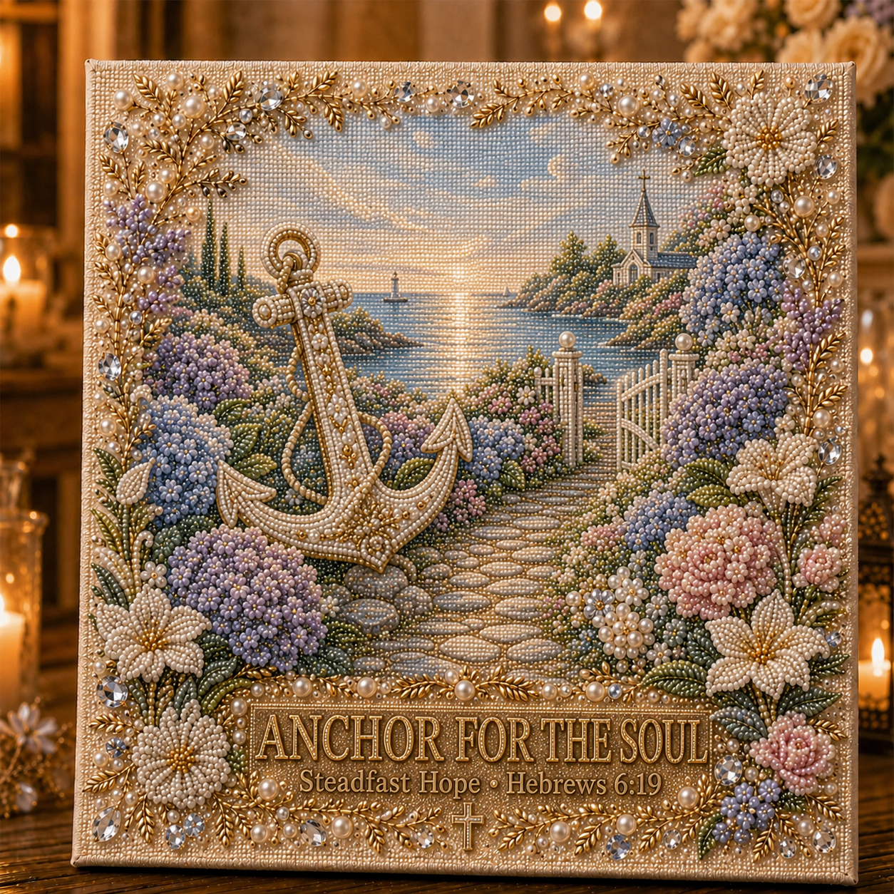✝️ Faith & Grace Pearl Art Kit-HandPrint