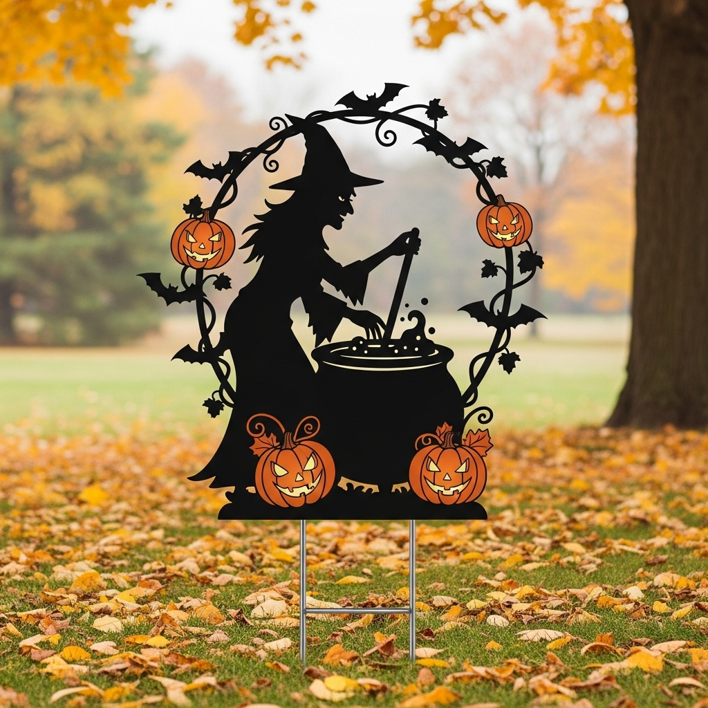 Witch Garden Stake-HandPrint