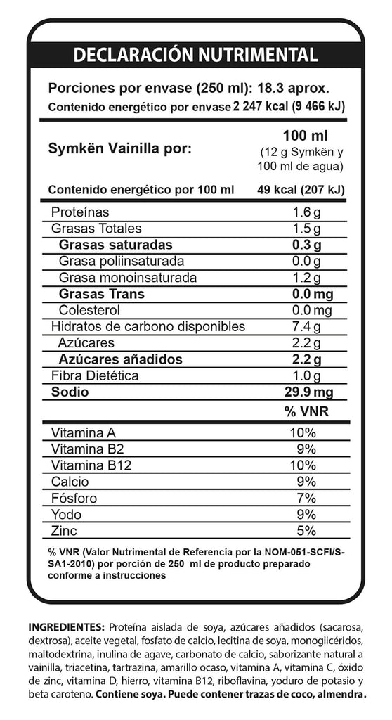 Symken Vainilla 550g