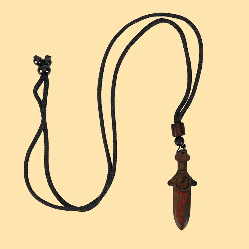 Lightning Strike Wooden Sword Pendant