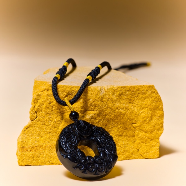 Obsidian Pixiu Safety Buckle Pendant