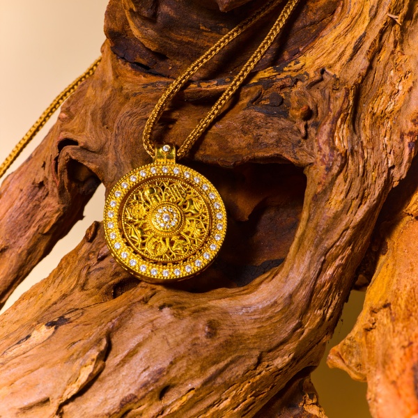Eight Treasures Compass Pendant