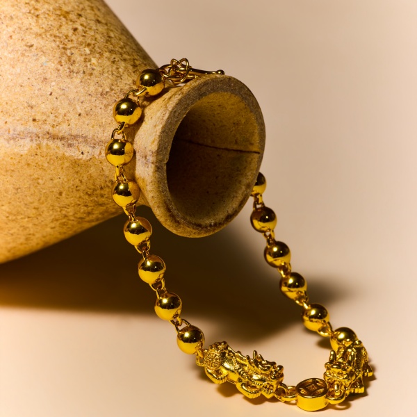 Sand Gold Pi Xiu Bracelet