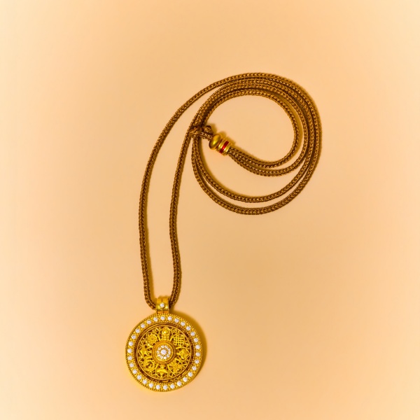 Eight Treasures Compass Pendant