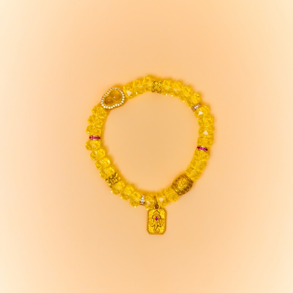 Natural Citrine Beaded Bracelet