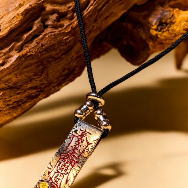 Heart-Calming Mantra Pendant Necklace